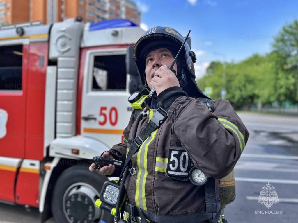 Пожарно-тактические занятия в Центральном округе Москвы