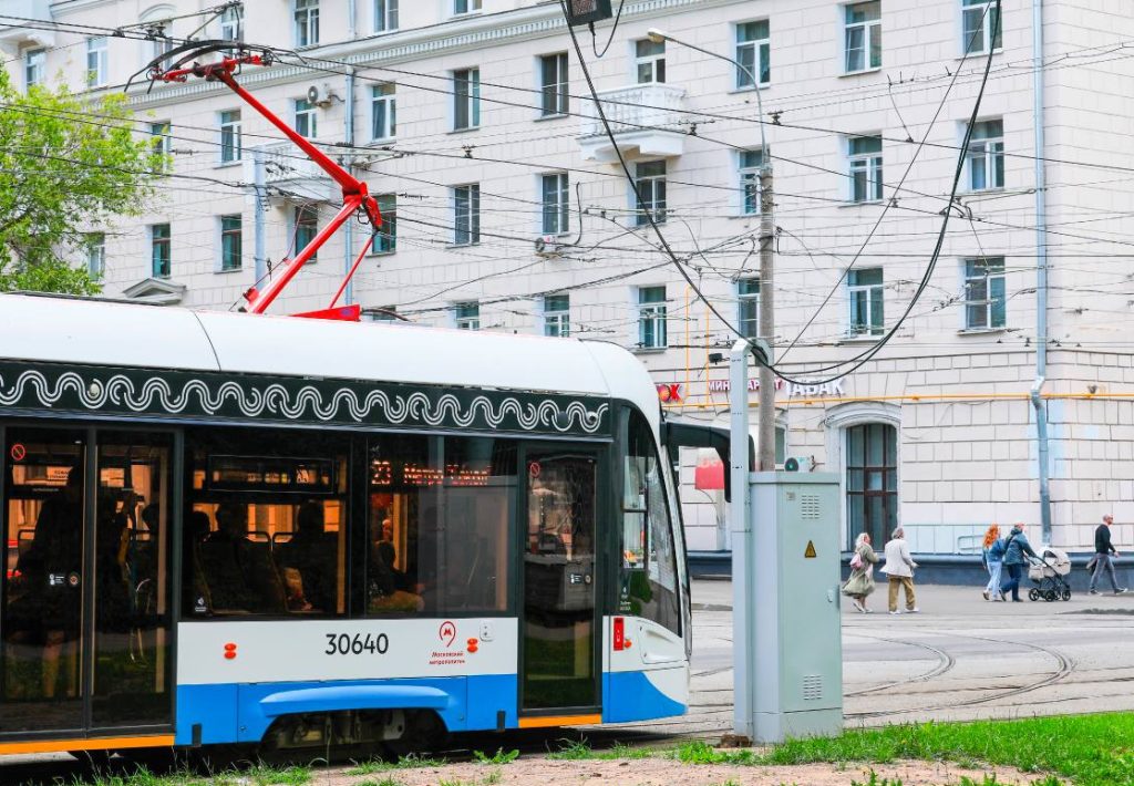 Трамвайные стрелочные переводы оборудовали «умной» системой в центре Москвы