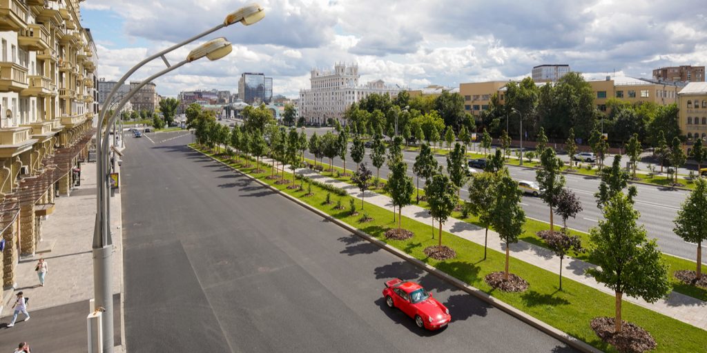 Асфальт заменили на участке Ленинградского проспекта от Белорусского путепровода до ТТК