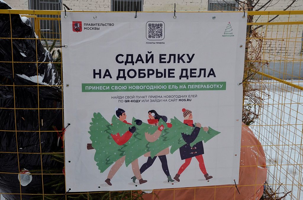Елочный круговорот, или Где сдать елку на переработку в центре Москвы