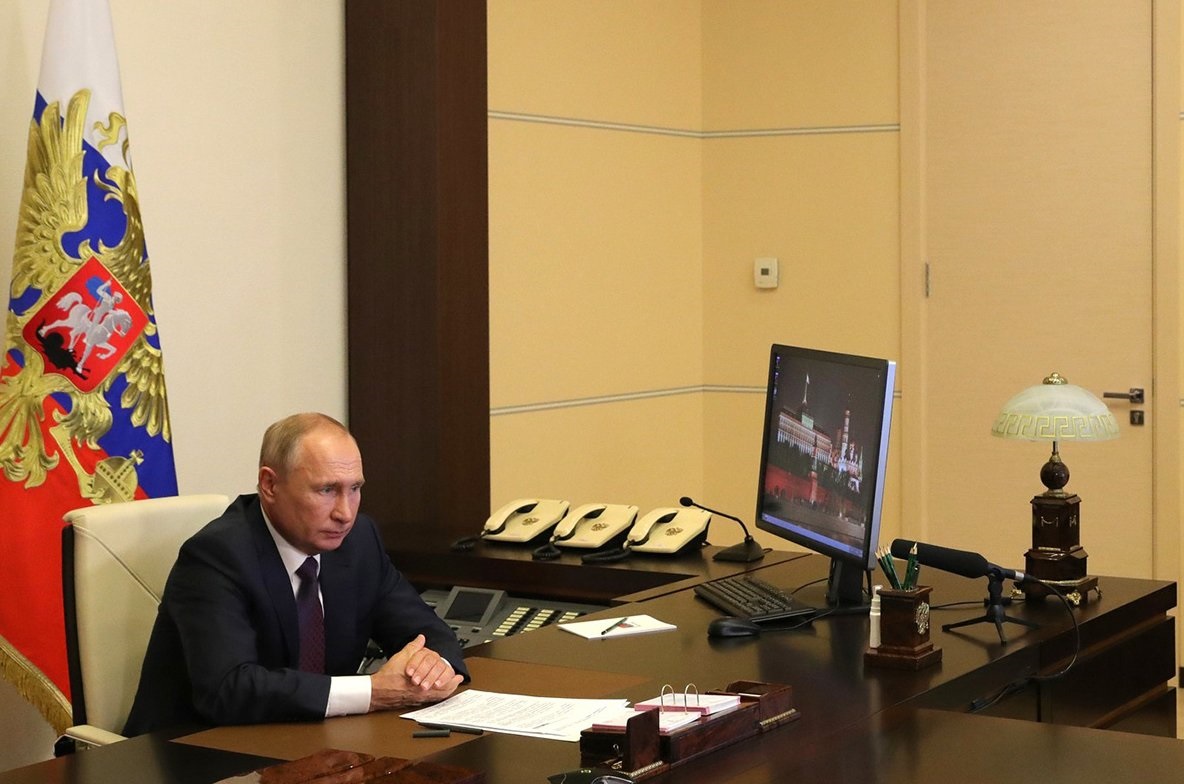На фото действующий президент РФ Владимир Путин. Фото: сайт мэра Москвы 