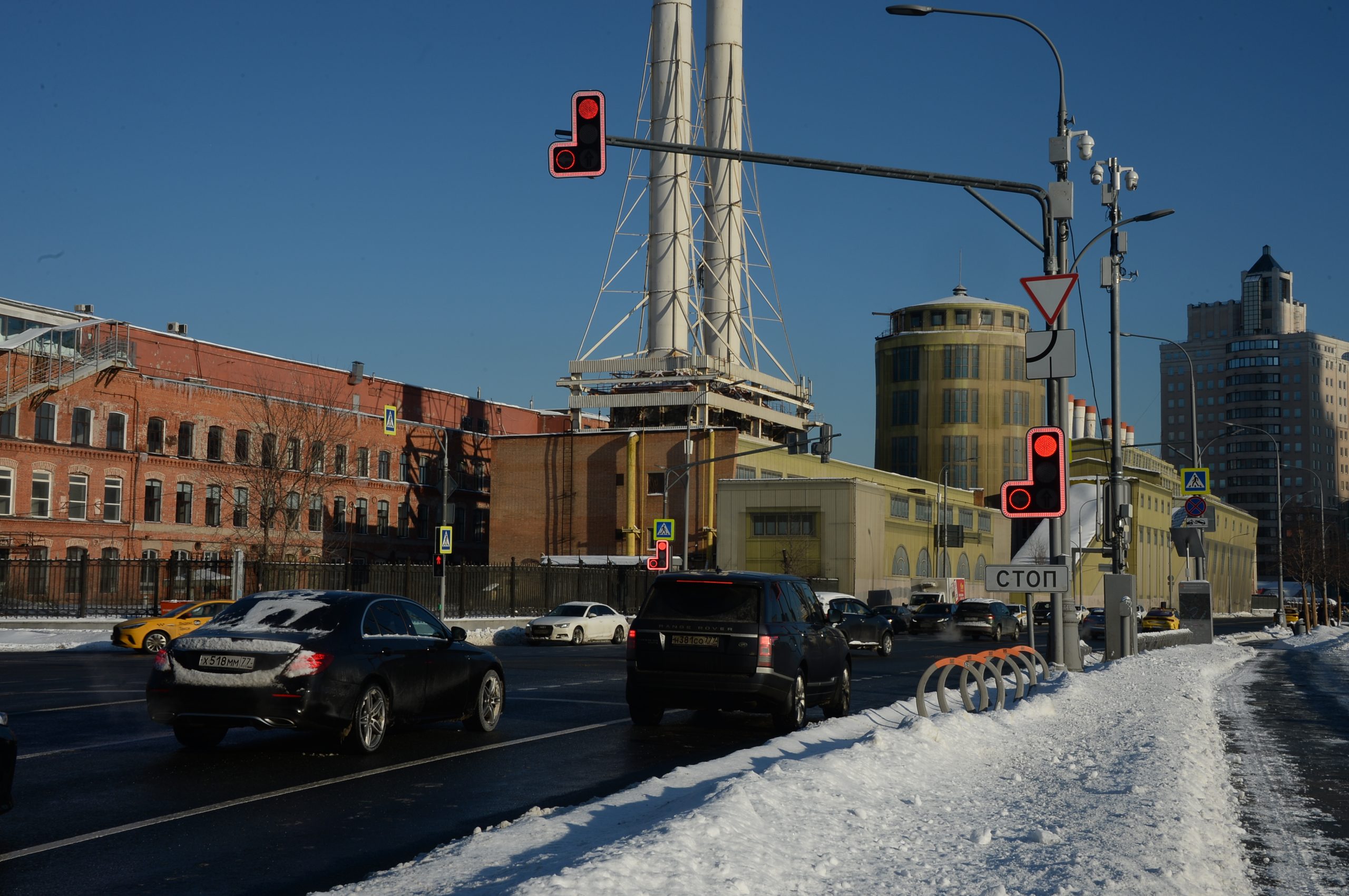 Новый тип светофора начали тестировать в столице. Фото: Пелагия Замятина, «Вечерняя Москва»