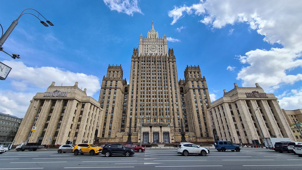Начался новый этап реставрации здания Министерства иностранных дел. Все работы завершат к 2030 году. Фото: Агентство городских новостей «Москва»
