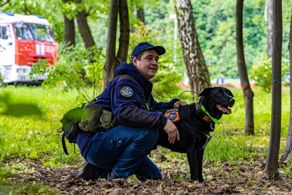 «Я выиграл в лотерею»: спасатель-кинолог Пожарно-спасательного центра Москвы рассказал про свою собаку-напарника