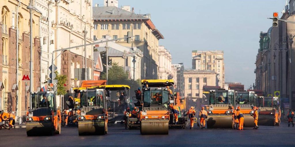 Плановую замену асфальта на Тверской и 1-й Тверской-Ямской проведут в выходные