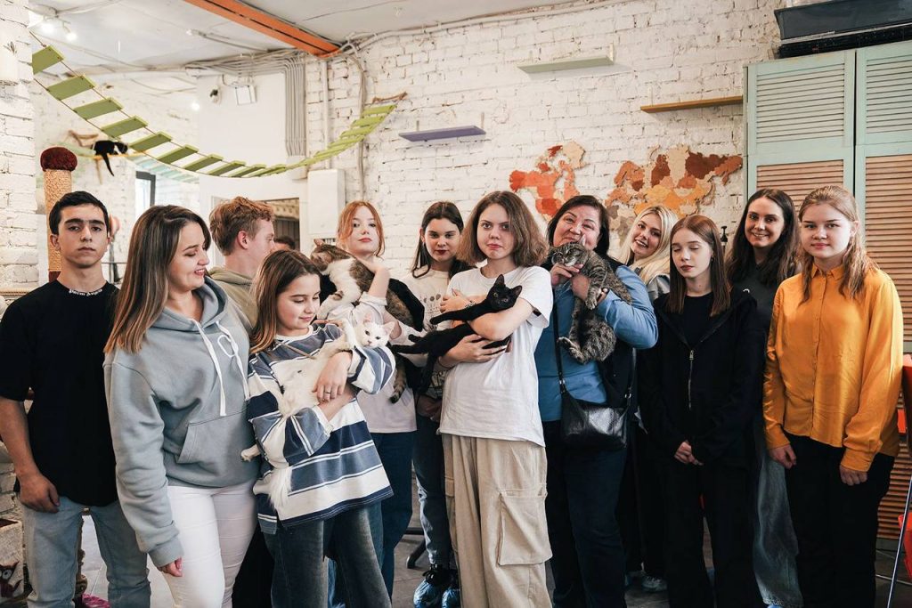 Кот-маскот: как бездомные пушистики «работают» в городских учреждениях и обретают кров