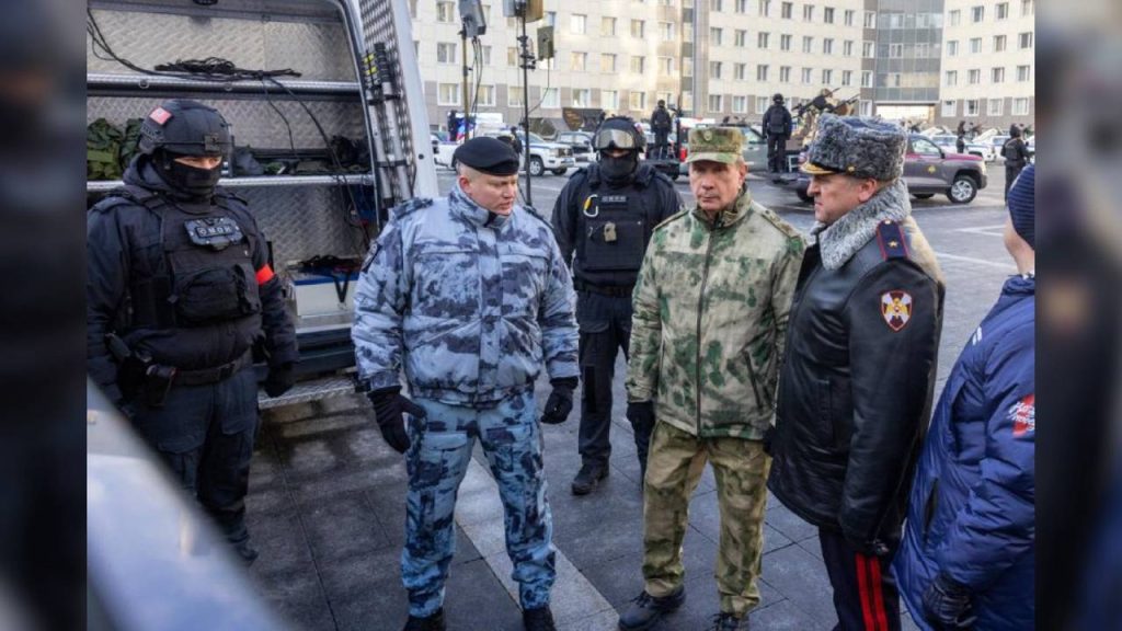 Директор Росгвардии генерал армии Виктор Золотов проверил организацию службы в столичном главке Росгвардии