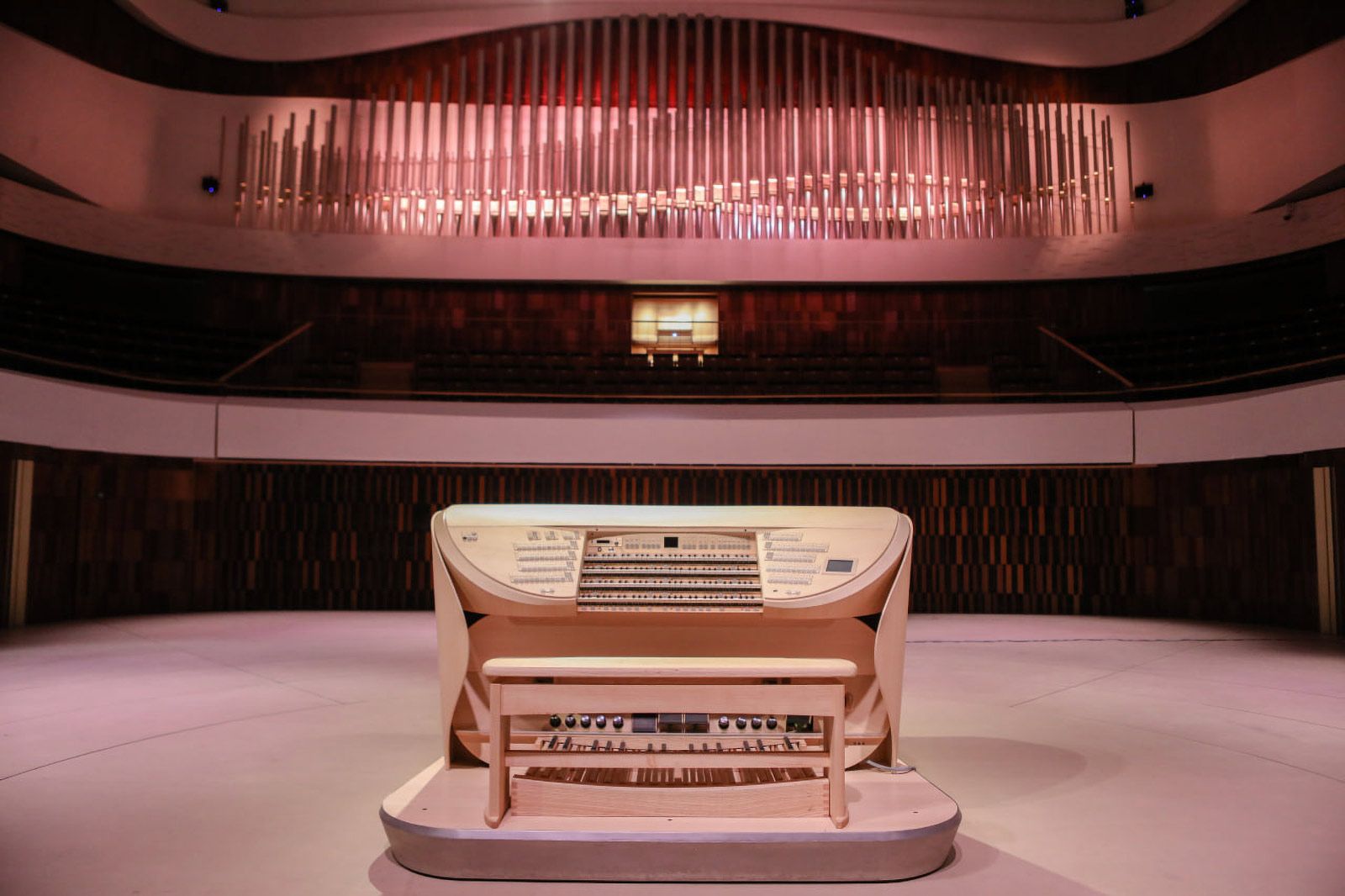 Музыкальный инструмент в концертном зале «Зарядье» создан французской фабрикой Muhleisen и является одним из самых больших органов Москвы. Фото: пресс-служба Департамента культуры города Москвы