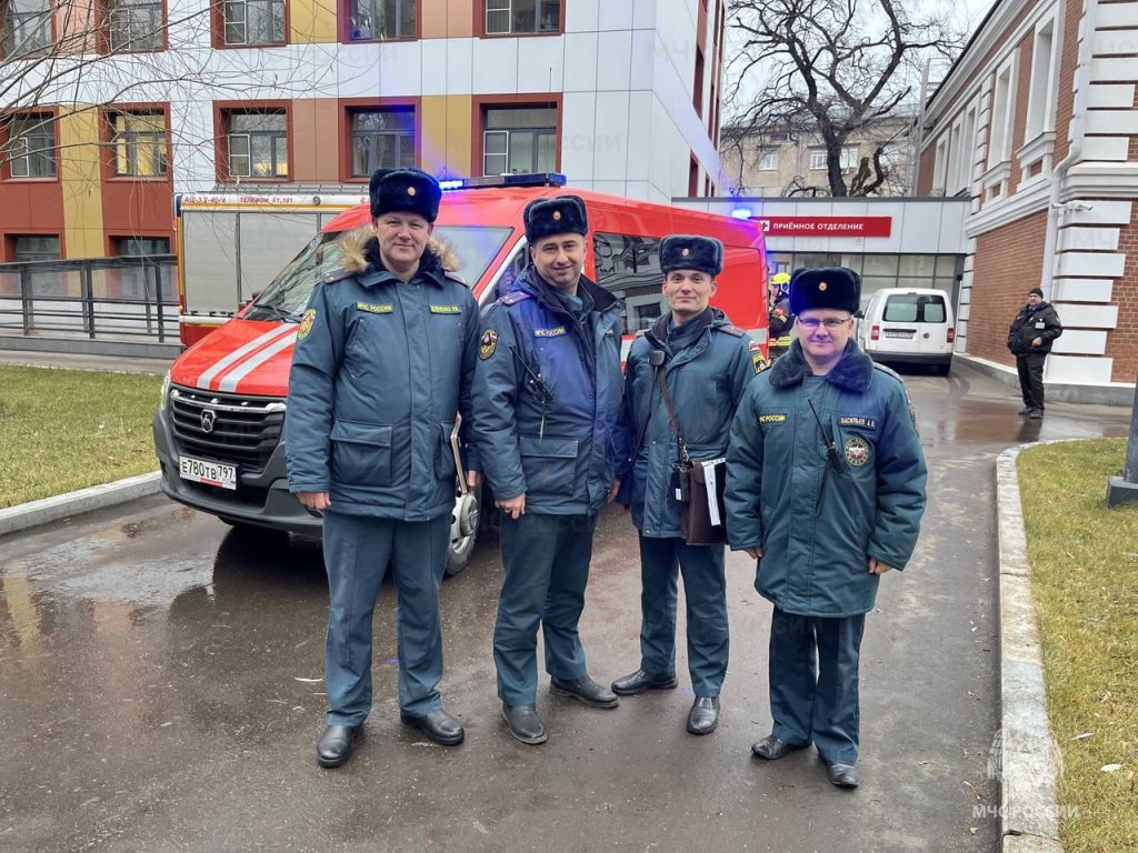 В Центре паллиативной помощи прошли совместные пожарно-тактические учения